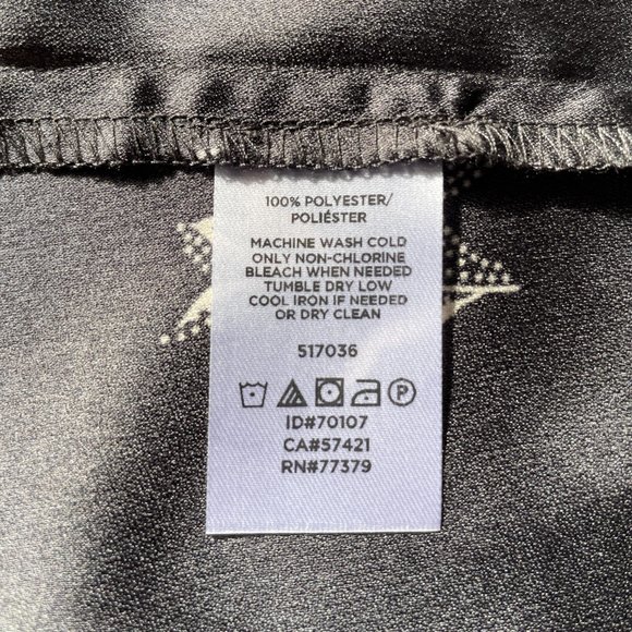 Ann Taylor Black Floral Long Sleeve Blouse -- Size XXSP - Picture 7 of 7